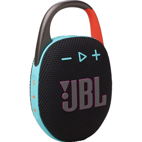 Портативна колонка JBL Clip 5 Black Orange (JBLCLIP5BLKOAM)  Фото №1